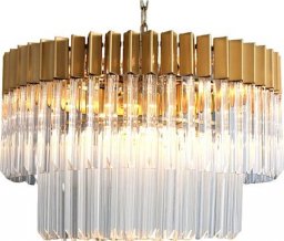 Lampa wisząca Copel Wisząca lampa glamour CGSTEY60 kryształki nad stół mosiądz