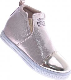  Pantofelek24 Wsuwane złote dziewczęce sneakersy /B5-2 12561 t293/ 31