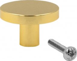 Szchara UCHWYT MEBLOWY ZŁOTY GAŁKA DO MEBLI POŁYSK 30 MM