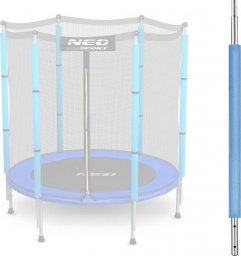  Neo-Sport NeoSport Słupek dolny do trampoliny z siatką zewnętrzną 4,5 ft niebieski