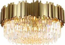 Lampa sufitowa Copel Kryształowa lampa sufitowa CGPIPORGBRASS45 okrągła mosiądz