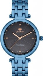 Zegarek Gino Rossi Niebieski DAMSKI zegarek z czarną tarczą