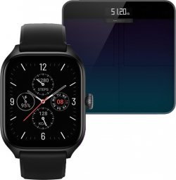 Smartwatch Amazfit GTS 4 Infinite Black + Waga Smart Scale