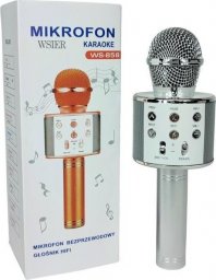 Mikrofon W&K Mikrofon zabawkowy JYWK369-2 srebrny