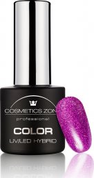  Cosmetics Zone Lakier hybrydowy fioletowy brokatowy 7ml - Purple Sky 322