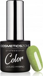Cosmetics Zone Lakier hybrydowy brokatowy zielony flash effect 7ml - Money Money 906