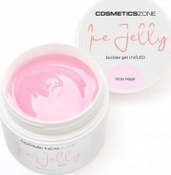 Cosmetics Zone Żel do przedłużania paznokci UV LED galaretka ICE JELLY mlecznoróżowy - Pink Mask 100ml