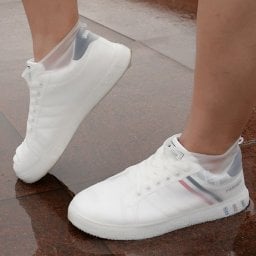  OEM Gumowe wodoodporne ochraniacze na buty rozmiar "35-39" - białe