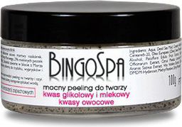  BingoSpa Mocny peeling błotny do twarzy- kwas glikolowy i mlekowy, kwasy owocowe 