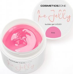  Cosmetics Zone Żel do przedłużania paznokci UV LED galaretka ICE JELLY przezroczysty róż - Pink 5ml