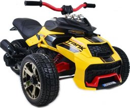  Super-Toys MEGA MOCNY MOTOR 3 KOŁOWY LAND 33, AMORTYZATORY, MIĘKKIE KOŁA/XB3118