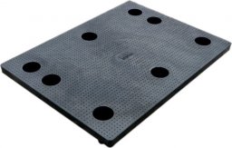  Becker Paleta plastikowa 1/2 Euro 800x600 mm, powierzchnia antypoślizgowa (kolor czarny)