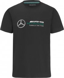  Mercedes AMG Petronas F1 Team Koszulka t-shirt dziecięca Logo czarna Mercedes AMG F1 2022 128 cm (dzieci)