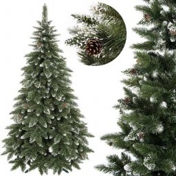  Springos Choinka sztuczna premium 220 cm sosna diamentowa drzewko bożonarodzeniowe UNIWERSALNY