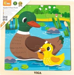  Viga Toys VIGA Poręczne Drewniane Puzzle Kaczki 9 elementów