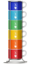 Bialetti Bialetti Color - Zestaw 6 filiżanek do espresso na stojaku