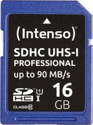 Karta Intenso Professional SDHC 16 GB Class 10 UHS-I/U3  (3431470)