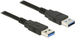 Kabel USB Delock USB-A - USB-A 0.5 m Czarny (85059)