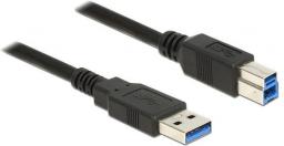 Kabel USB Delock USB-A - USB-B 0.5 m Czarny (85065)
