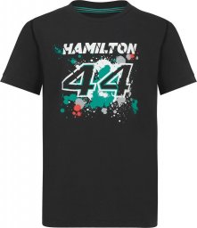  Mercedes AMG Petronas F1 Team Koszulka t-shirt dziecięca Lewis 44 czarna Mercedes AMG F1 2022 116 cm (dzieci)