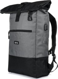  Szary Plecak Miejski na laptopa Trekkingowy Pojemny Solidny B51 NoSize
