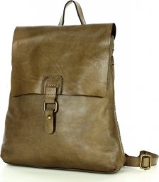  Marco Mazzini handmade Plecak skórzany minimalizm old look leather backpack - MARCO MAZZINI beż taupe NoSize