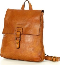  Marco Mazzini handmade Plecak skórzany minimalizm old look leather backpack - MARCO MAZZINI brąz camel NoSize