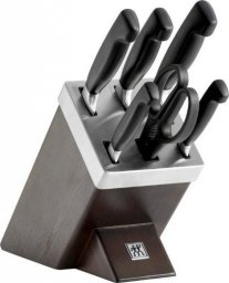 Zwilling Zestaw noży ZWILLING Four Star 35145-000-0 (Blok samoostrzący, Nożyczki, Nóż x 5)