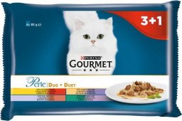 Gourmet GOURMET PERLE Duet Mięsny - mokra karma dla dorosłego kota - 4x85g