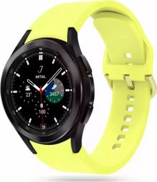  4kom.pl Pasek gumowy Iconband do Samsung Galaxy Watch 4 / 5 / 5 Pro (40 / 42 / 44 / 45 / 46 mm) Yellow