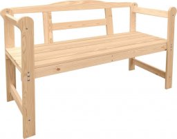  Elior Mała ławka ogrodowa drewniana - Armina