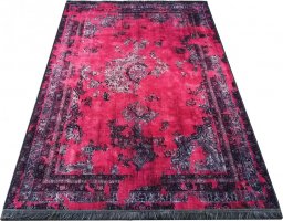  Profeos Czerwony dywan w stylu vintage - Fibio 80 x 300 cm