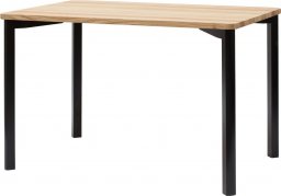 Ragaba Stół drewniany TRIVENTI 120x80 jesion/czarny