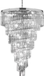 Lampa wisząca Copel Chromowana lampa wisząca CGHERESPICHROME kryształowy zwis