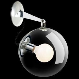 Kinkiet Azzardo Szklana lampa ścienna Edison przezroczysta kula do salonu