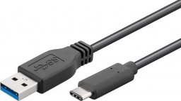 Kabel USB MicroConnect USB-A - USB-C 3 m Czarny (USB3.1CA3)