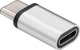 Adapter USB MicroConnect USB-C - microUSB Srebrny  (USB3.1CMBFS)