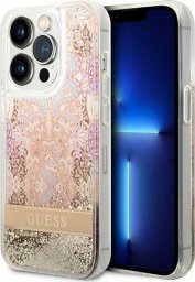  Guess Etui Guess do iPhone 14 Pro Max 6,7" złoty/gold hardcase Paisley Liquid Glitter