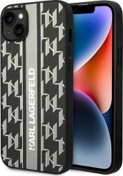  Karl Lagerfeld Etui Karl Lagerfeld do iPhone 14 Plus 6,7" hardcase szary/grey Monogram Stripe