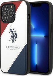 US POLO Etui US Polo do iPhone 14 Pro Max 6,7" biały/white Tricolor Embossed