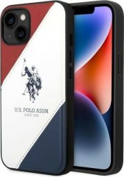 US POLO Etui US Polo do iPhone 14 6,1" biały/white Tricolor Embossed