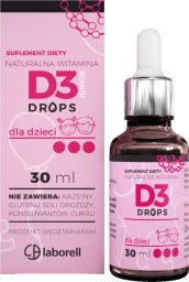 Laborell Laborell Witamina D3 w kroplach dla dzieci 30 ml - WYSYŁAMY W 24H!
