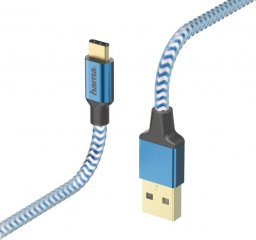 Kabel USB Hama USB-A - USB-C 1.5 m Niebieski