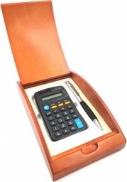 Kalkulator Giftdeco Długopis i kalkulator w pudełku drewnianym G133H