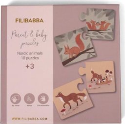  FILIBABBA Filibabba Puzzle Mama i dziecko Nordic animals