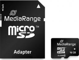 Karta MediaRange MicroSDHC 16 GB Class 10 UHS-I  (MR958)