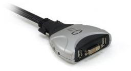 Przełącznik LevelOne 2-PORT USB DVI KVM SWITCH