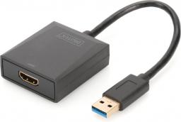 Adapter USB Digitus USB - HDMI Czarny  (DA-70841)