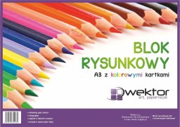 Wektor Blok rysunkowy A3/16K kolorowy (10szt)