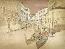  DecoNest Fototapeta - Gondolas in Venice - 300X231